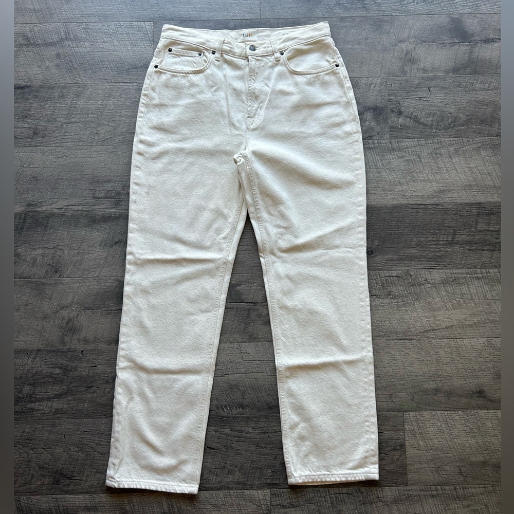 NWT Rails Cream The Topanga High Rise Straight Jeans size 31
